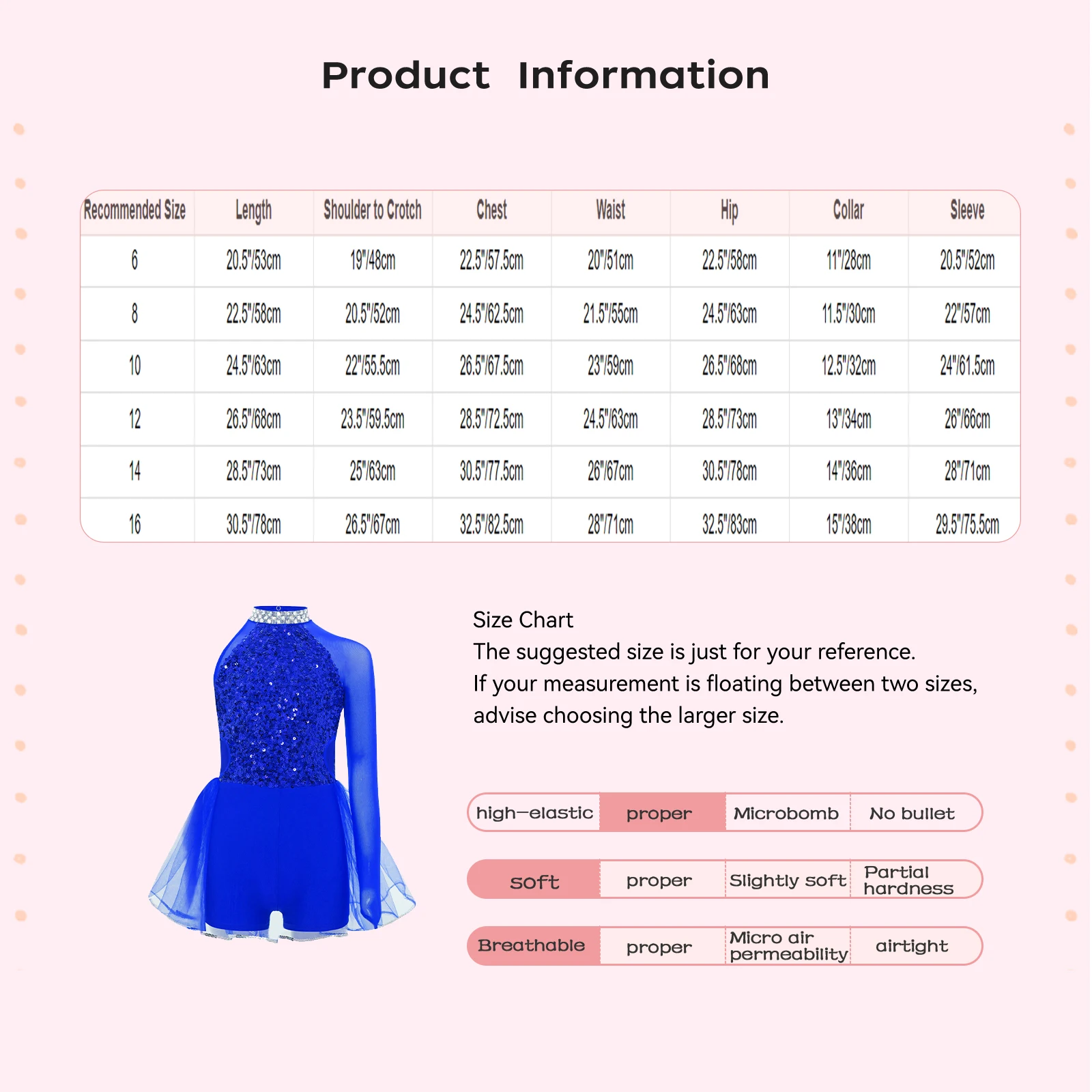 ชุดเดรสเต้นบัลเลต์แบบไหล่เดียว แขนยาว ประดับเลื่อมวิบวับ กระโปรงผ้าทูลล์ สำหรับเด็กผู้หญิง เหมาะสำหรับการเต้นแจ๊ส ฟิกเกอร์สเก็ต และยิมนาสติก