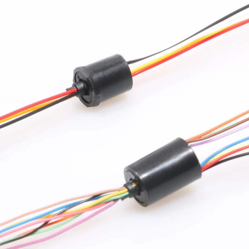 1PCS Micro Slip Ring 8.5mm 4/6/8/12 Channel 1A Rotate Electric Collecting Ring Slipring for PTZ Hand Gimbal RC and Rotor Devices