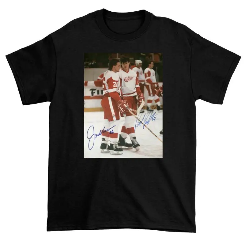 Bob Probert Joe Kocur Bruise Brothers Signed T Shirt Black S 5Xl