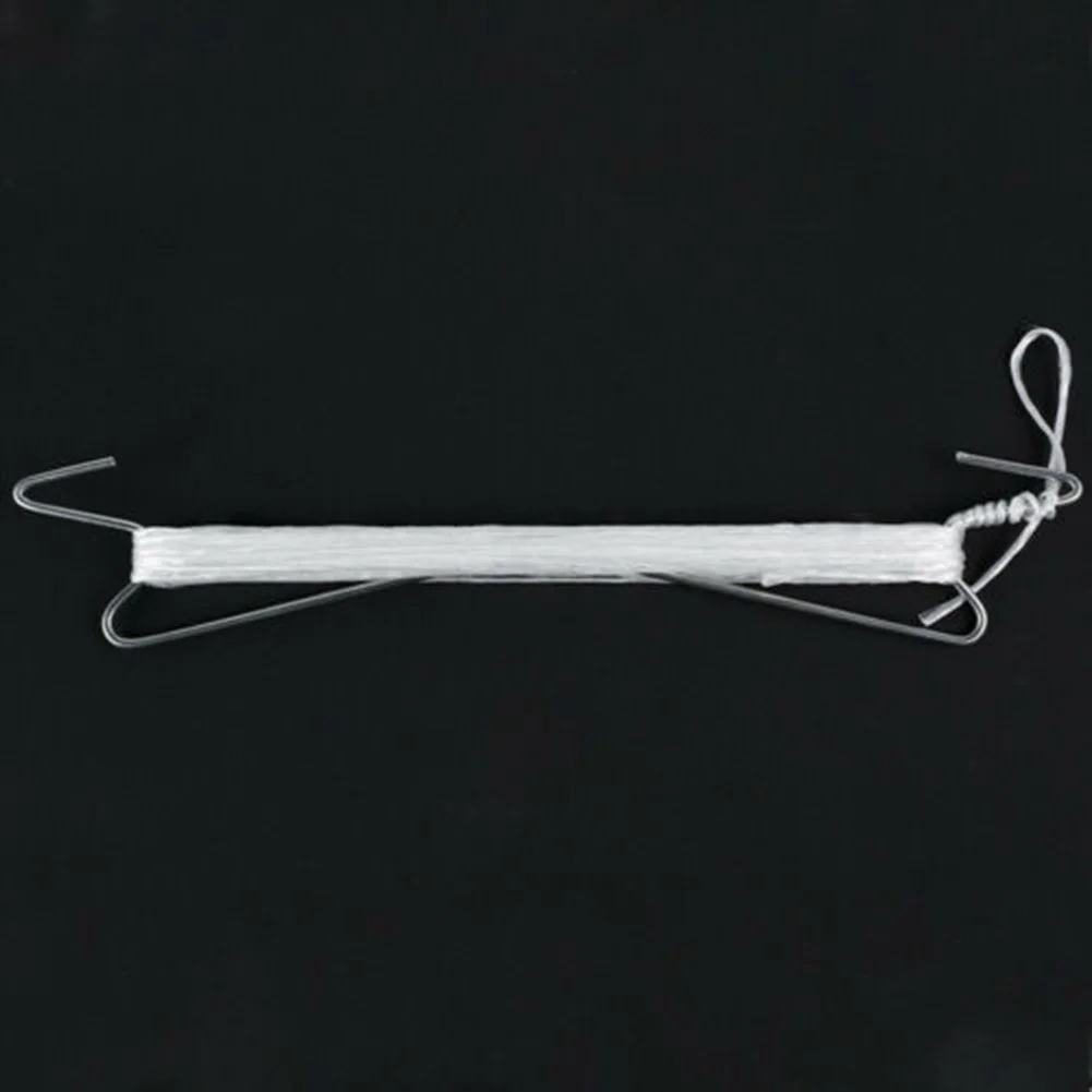 10 Pack Tomato Clamping Hooks Made of Hot Galvanized Iron with 10 Meter Nylon Rope for Greenhouse Vertical Plant Support