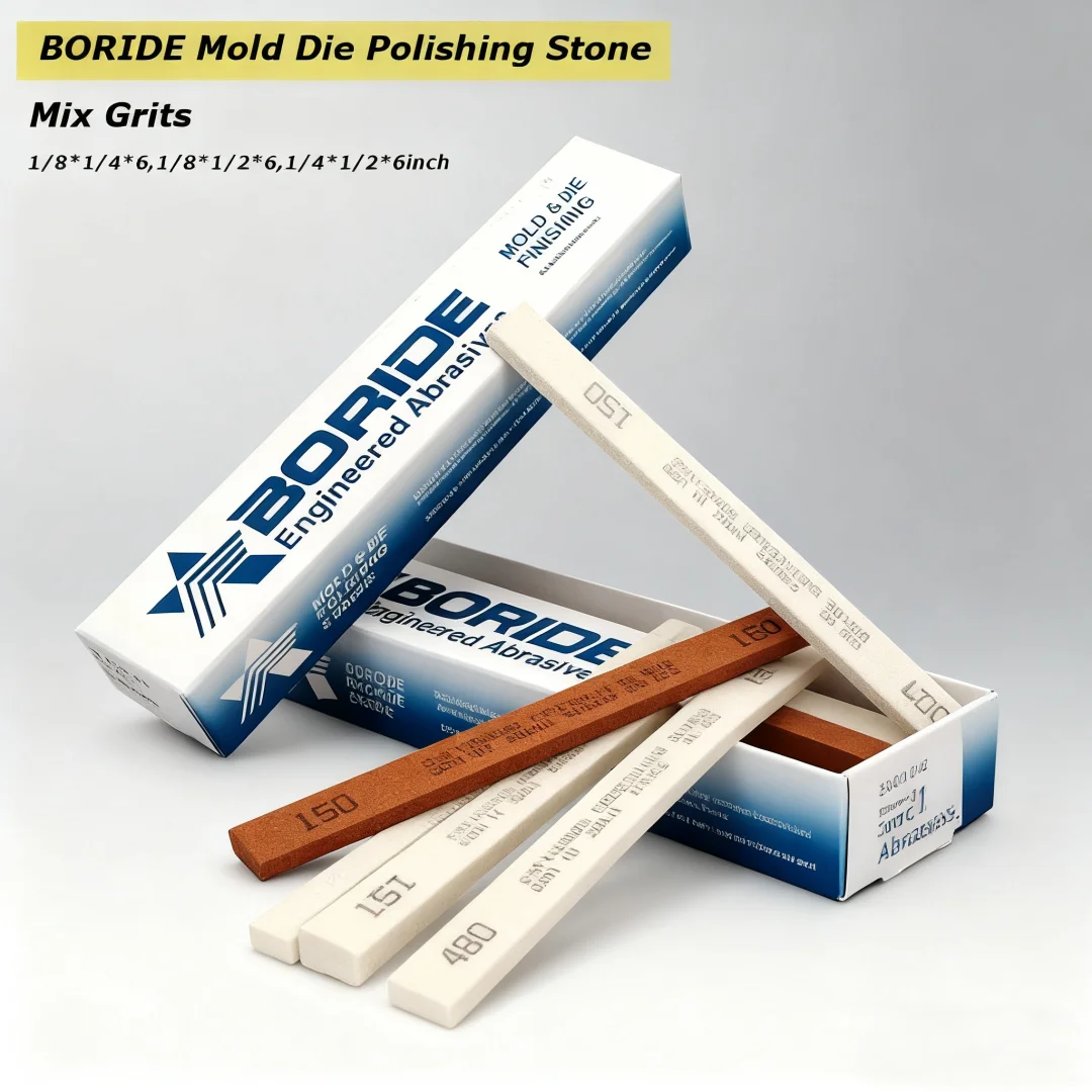 5/6pcs Mix Grits Boride As-red Mold Die Polishing Stone Ao-white Edm Finshing Stone 1/8*1/4*6,1/8*1/2*6,1/4*1/2*6inch