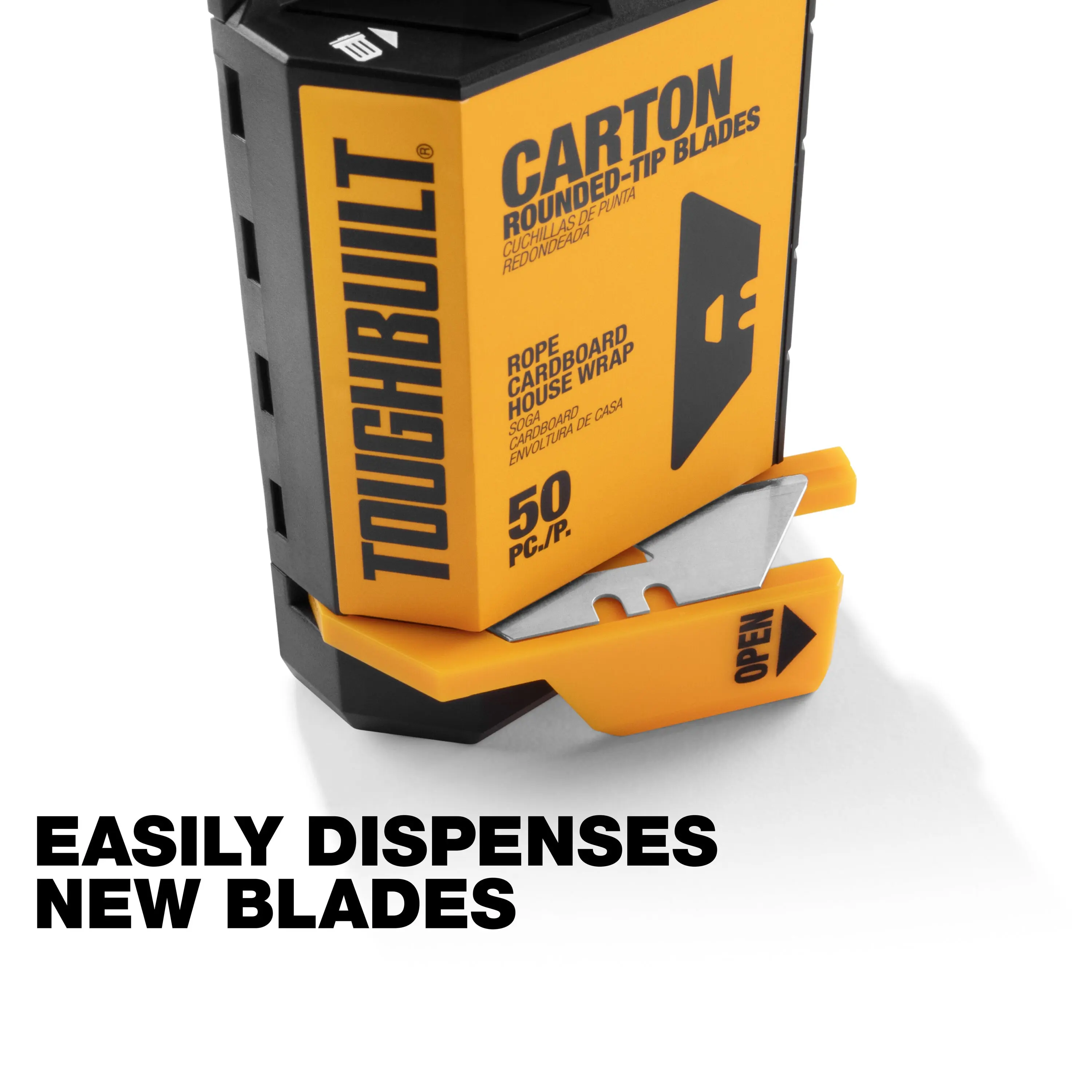 TOUGHBUILT TB-H4S50-14-50 Lame multiuso in cartone da 50 pezzi Accessori per utensili per coltello multiuso