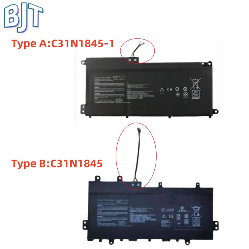 

New Laptop Battery C31N1845 C31N1845-1 11.55V 42Wh for Asus Chromebook Flip C346FA C436 C436FA 0B200-03570000 Notebook Lithium