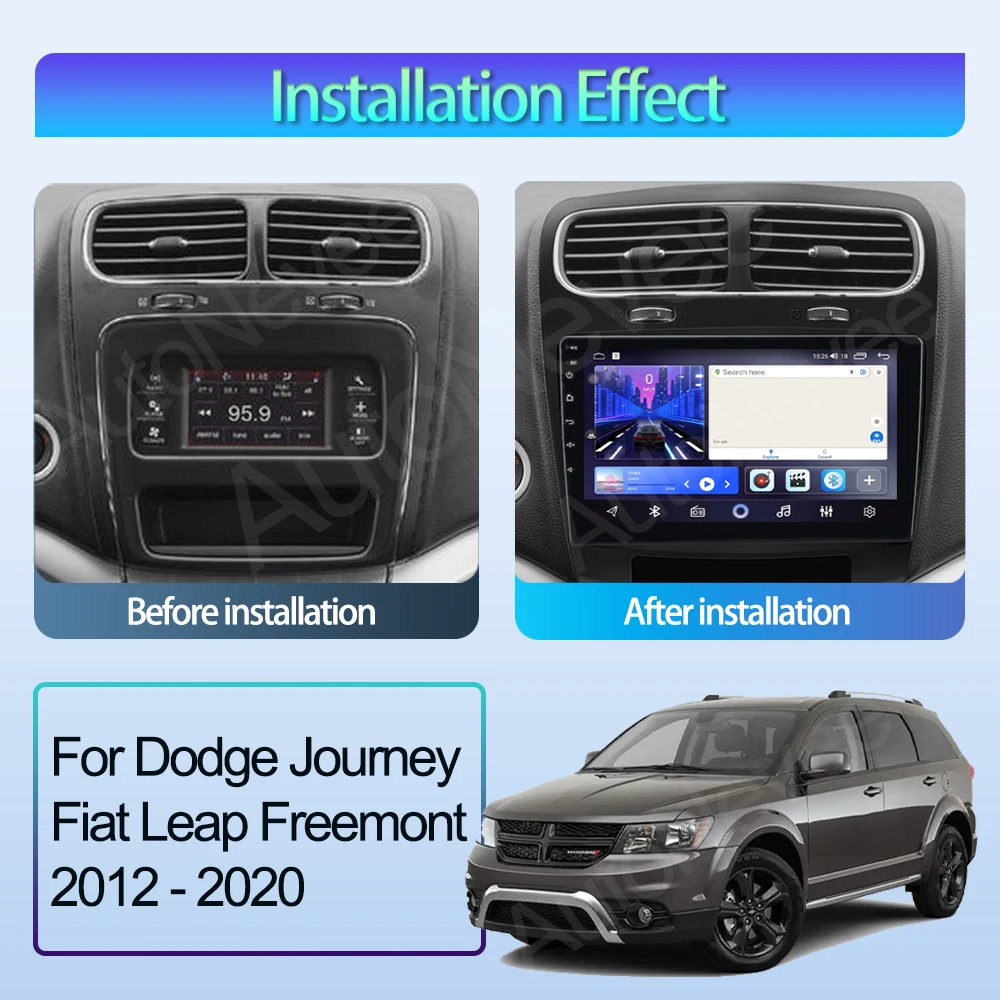 For Dodge Journey Fiat Leap Freemont 2012-2020 Android Head Unit Stereo Car Radio Multimedia Player GPS Track No 2din 2 din WiFi