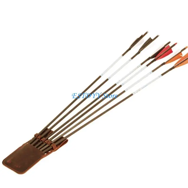 

G6DE Stylish for Arrow Holder Quiver, Hip Quiver for Arrow Cowhide H
