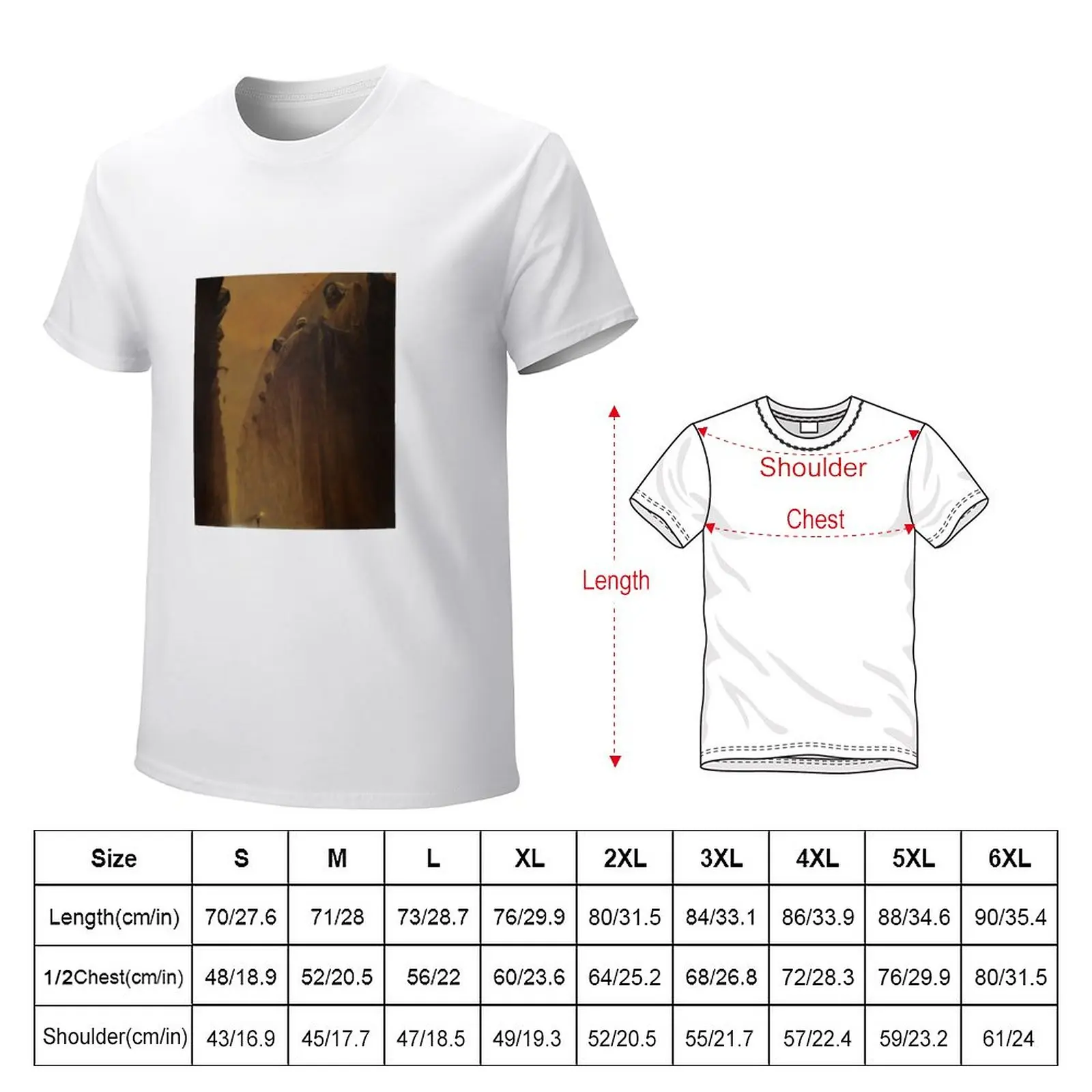 Beksinski T-Shirt summer tops tees T-shirts for men cotton