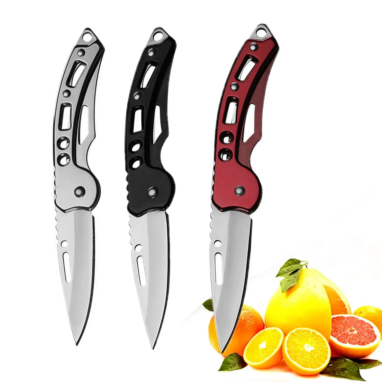 New Stainless Steel Folding Fruit Knife Outdoor Camping Knives Vegetable Fruit Peeling Knives Pocket Knife Kitchen Accessories