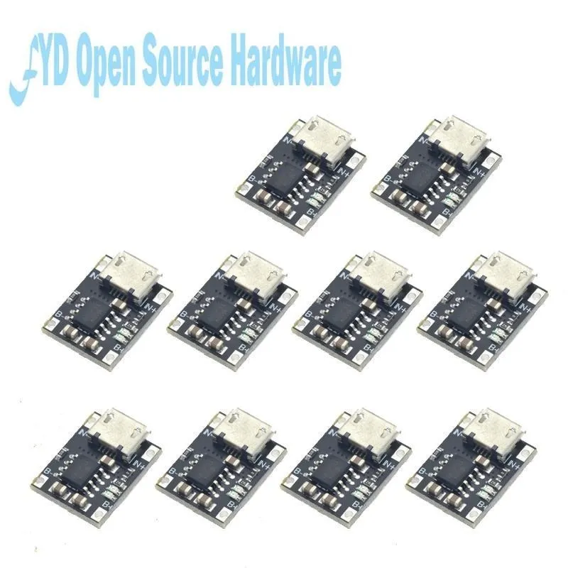 10PCS Mini Lithium Battery Charging Module 1A Charging Board 4056 Module 18650 Charger MICRO Interface