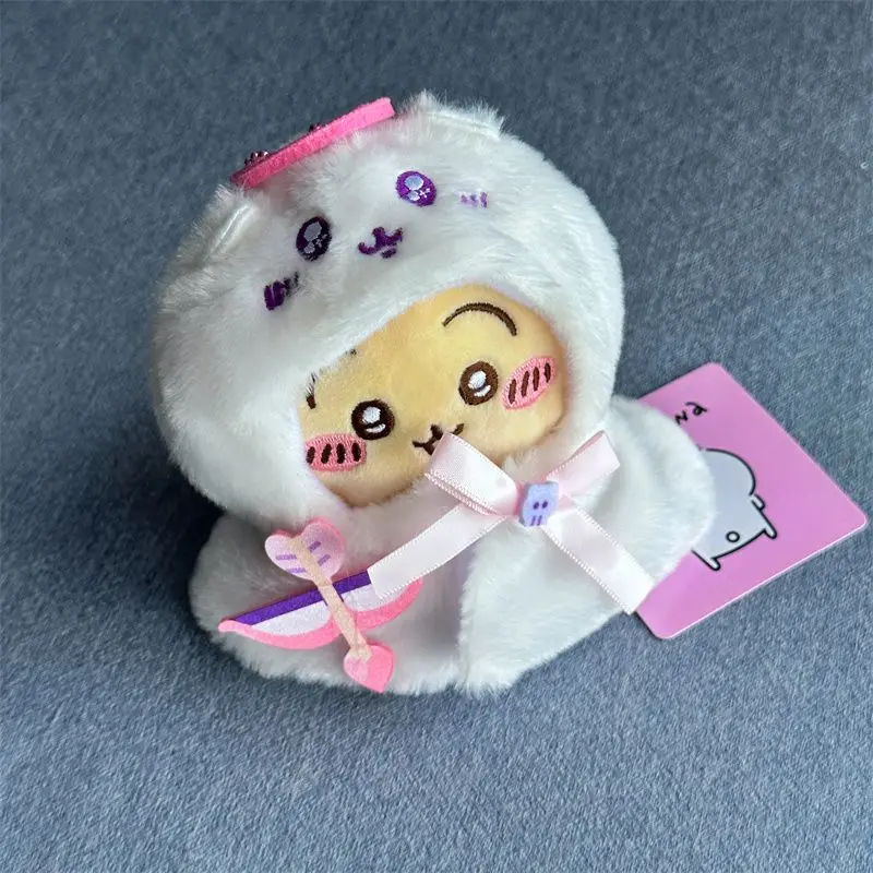15cm Miniso Chiikawa Anime Accessory Doll Dress Up Kawaii Anime Doll Cape Cute Cartoon Stuffed Doll New Clothes Children's Gift