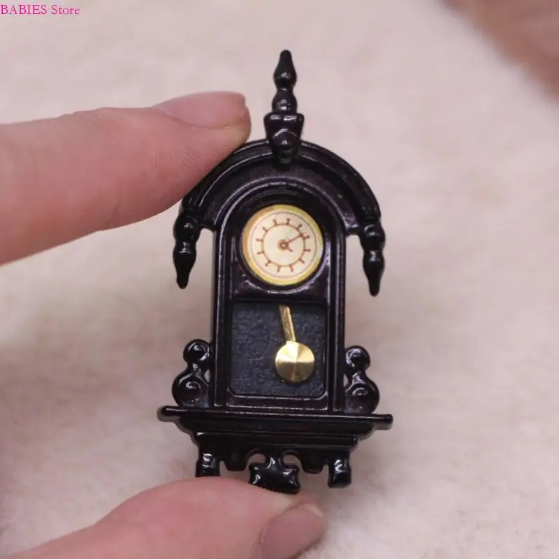

Traditional Mini Movable Clock Hand Made Metal Design Vintage Motivated by Decoration For Dollhouses And DIY Projects