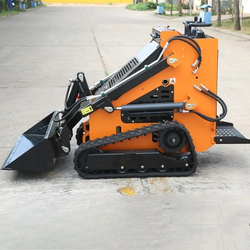 Skid loader Multifunctional various attachments Orchard construction Miniature skid forklift
