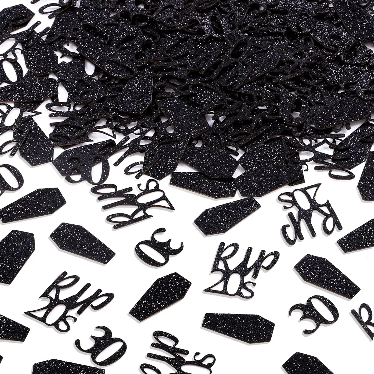 

Rip 20s Confetti Black 30th Birthday Decorations for Women Men My Youth 30th Bday Table Confetti Supplies