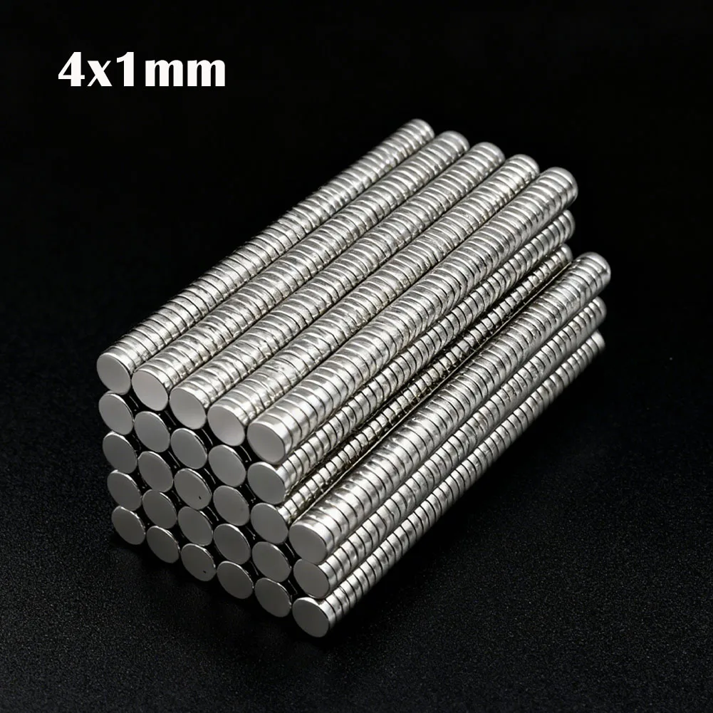 10-500Pcs 4x1mm Super Powerful Round Magnet Neodymium Magnets  N35 NdfeB Strong Magnet Permanent Magnetic Imanes Magnetic Sheet