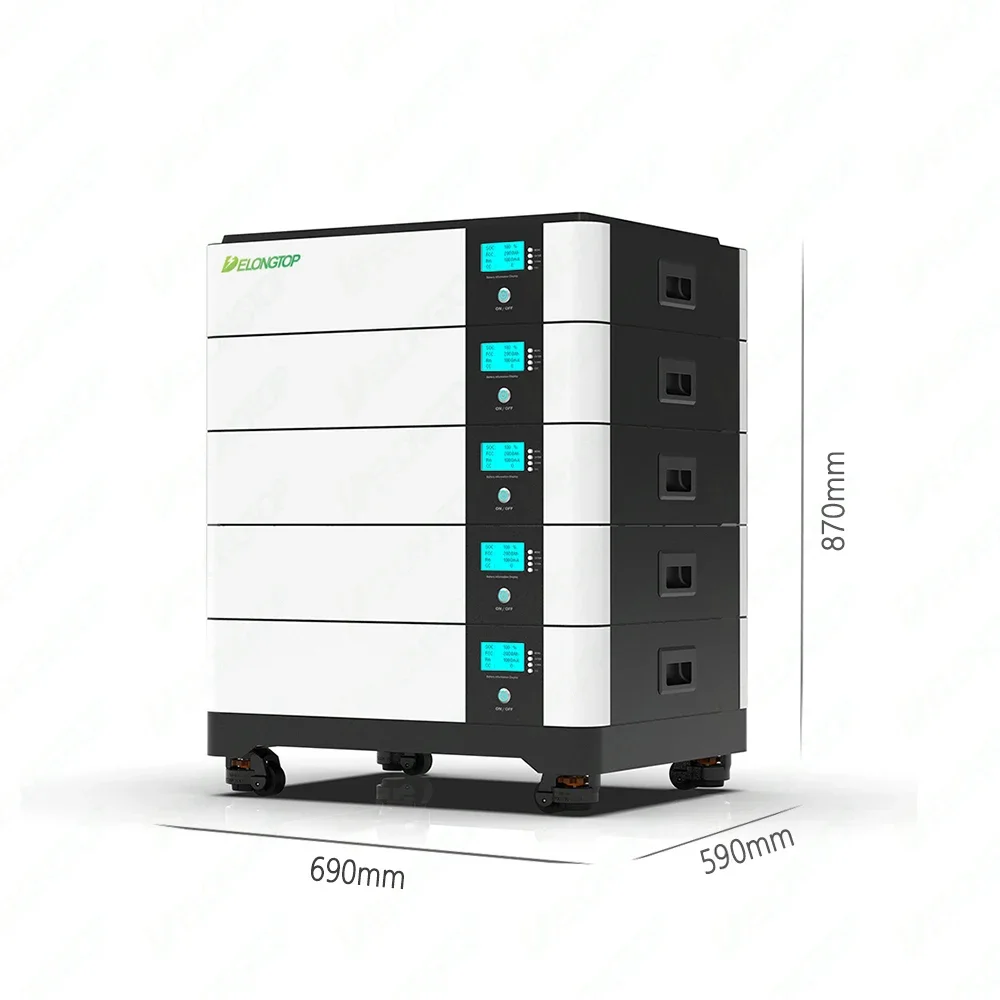 Stackable Energy Storage Systems 20kw 51.2v  Lithium Battery Life Power Station Prismatic Primary Off Lithium Battery For Cycle