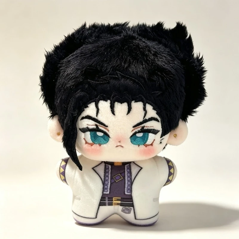 JOJO Bizarre Adventure Kujo Jotaro Anime Cosplay Printing Nunu Cotton Padding 10CM Plush Charm Backpack Keychain Gift