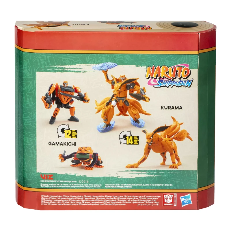 Hasbro Transformers Collaborative NARUTO SHIPPUDEN X Transformers Kurama en Gamakichi-actiefiguren