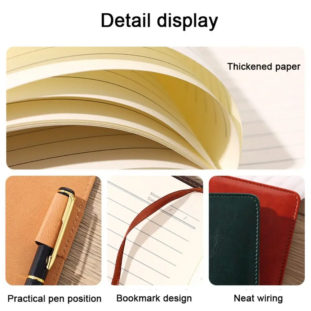Retro 200 Pages A5 Notebook with Coded Lock Protecting Secrets Diary Book Thickened Waterproof Student Notepad Writing Diary