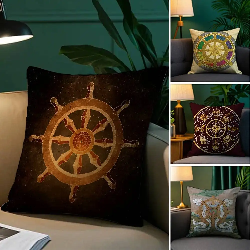 التناسخ طباعة ستة طرق من التناسخ كيس وسادة الراحة أريكة سرير حريري أنيق غير مرئية سستة وسادة الزخرفية