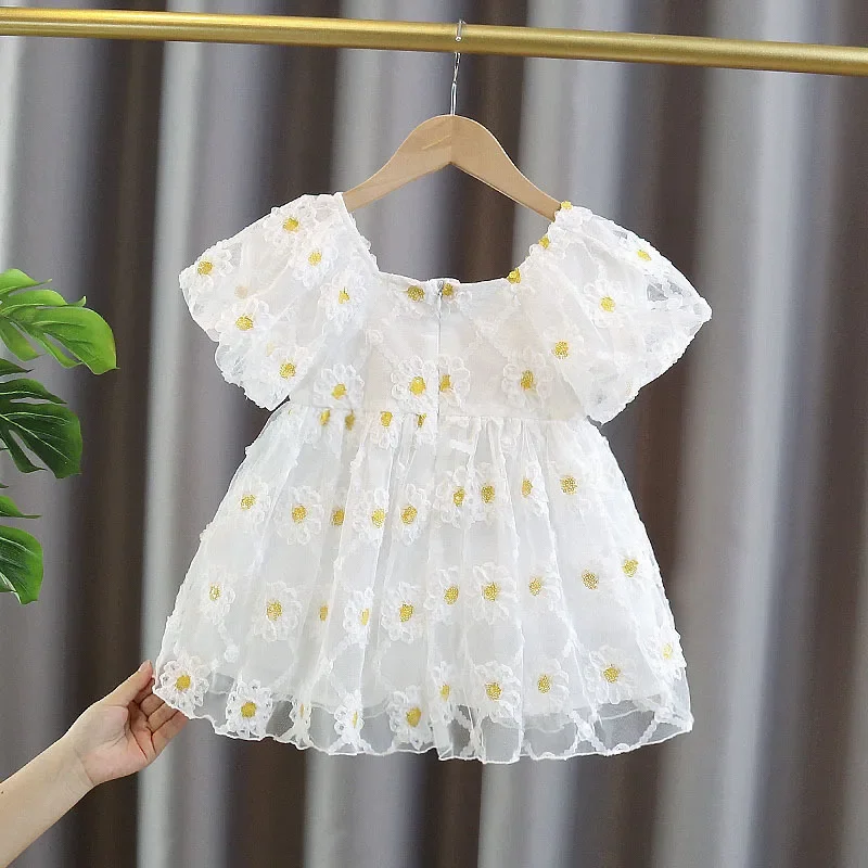 Summer Baby Girl Dress Party Birthday Princess Dress Floral Baptism Wedding Dresses For 0-3 year Newborn Clothes Vestidos