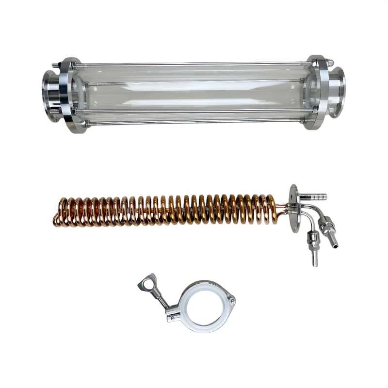 2inch Flange64mm TC Dephlegmator/Distillation Copper Condenser With 2