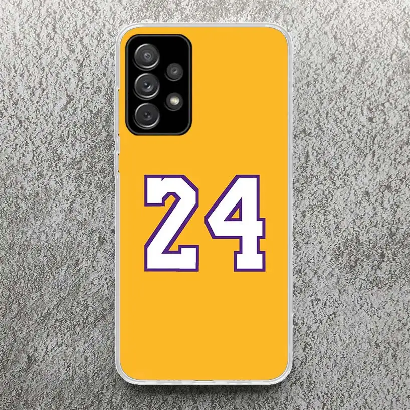 Etui na telefon Basketball 23 24 Number do Samsung Galaxy A14 A54 A15 A55 A13 A53 A12 A52 A25 A35 A24 A34 A23 A33 A22 A32 A04S A03S