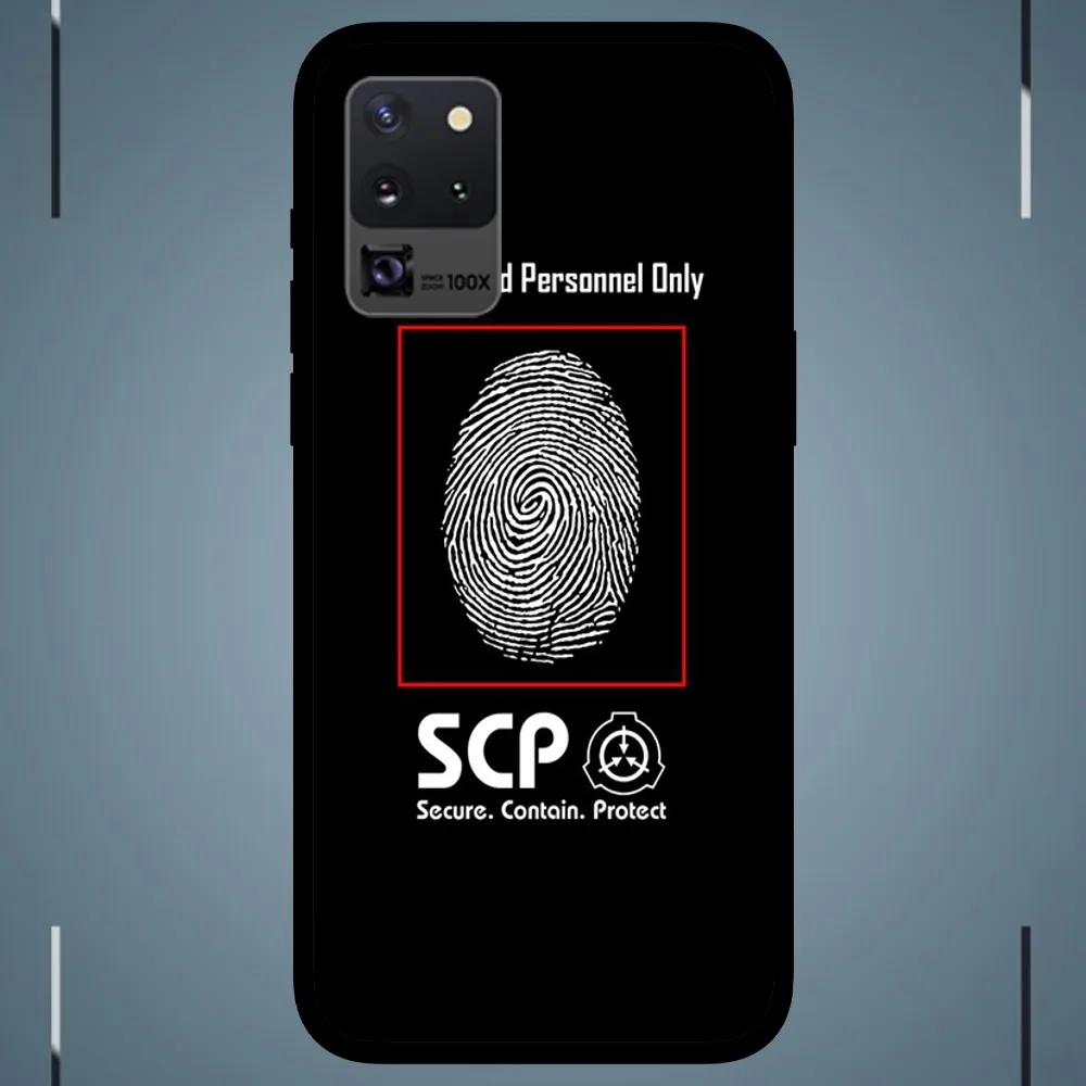 SCP Foundation  Phone Case For Samsung Galaxy S24 S23 S22 S21 S20 FE Note9 10 Plus Ultra Lite 5G Black Phone Case