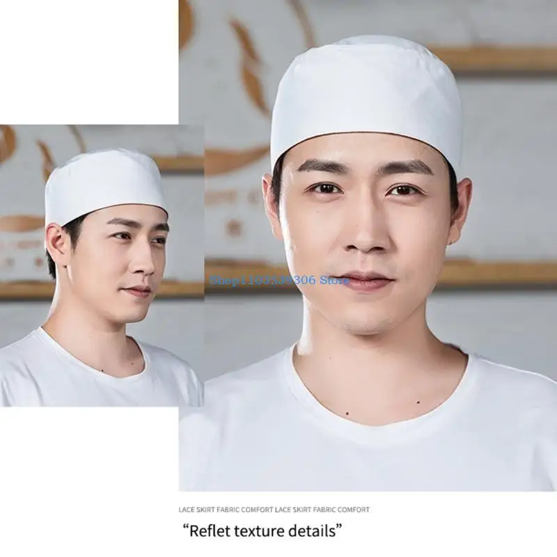 400A Classical Adjustable Hotel Work Cap Sushi Cook Hat for Professional Staff Wear