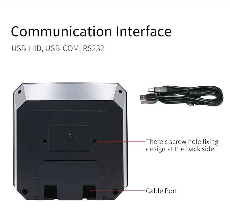 Imagem -06 - Desktop Barcode Scanner com Plataforma Omnidirectional Sense Automático 1d 2d qr Code Data Matrix Usb de Alta Precisão Bar Code Reader 2d