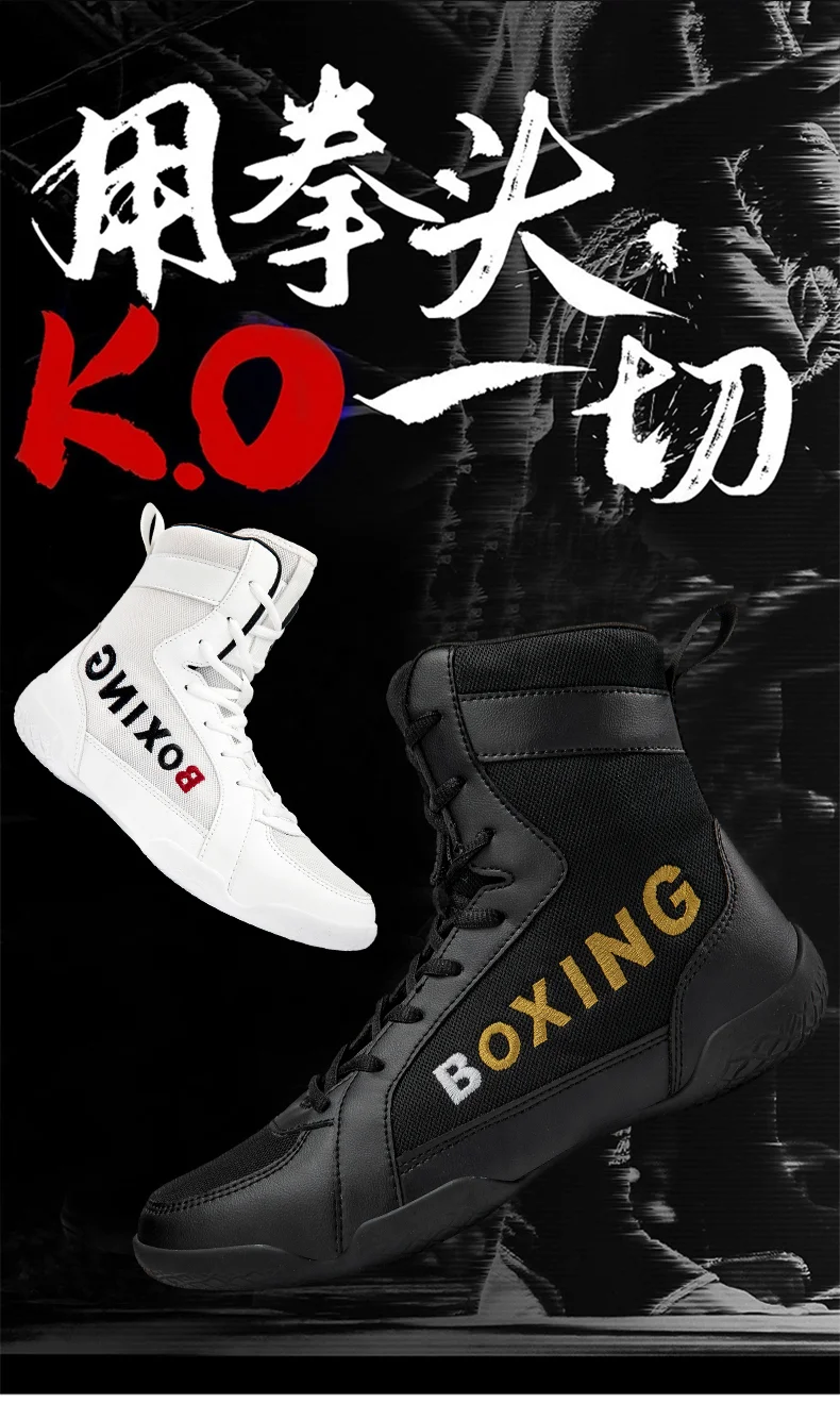 

Men's Wrestling Shoes Women's Sports Fighting Wrestling Boots High Quality Sneakers Professional Outdoor Training Boxing Boots