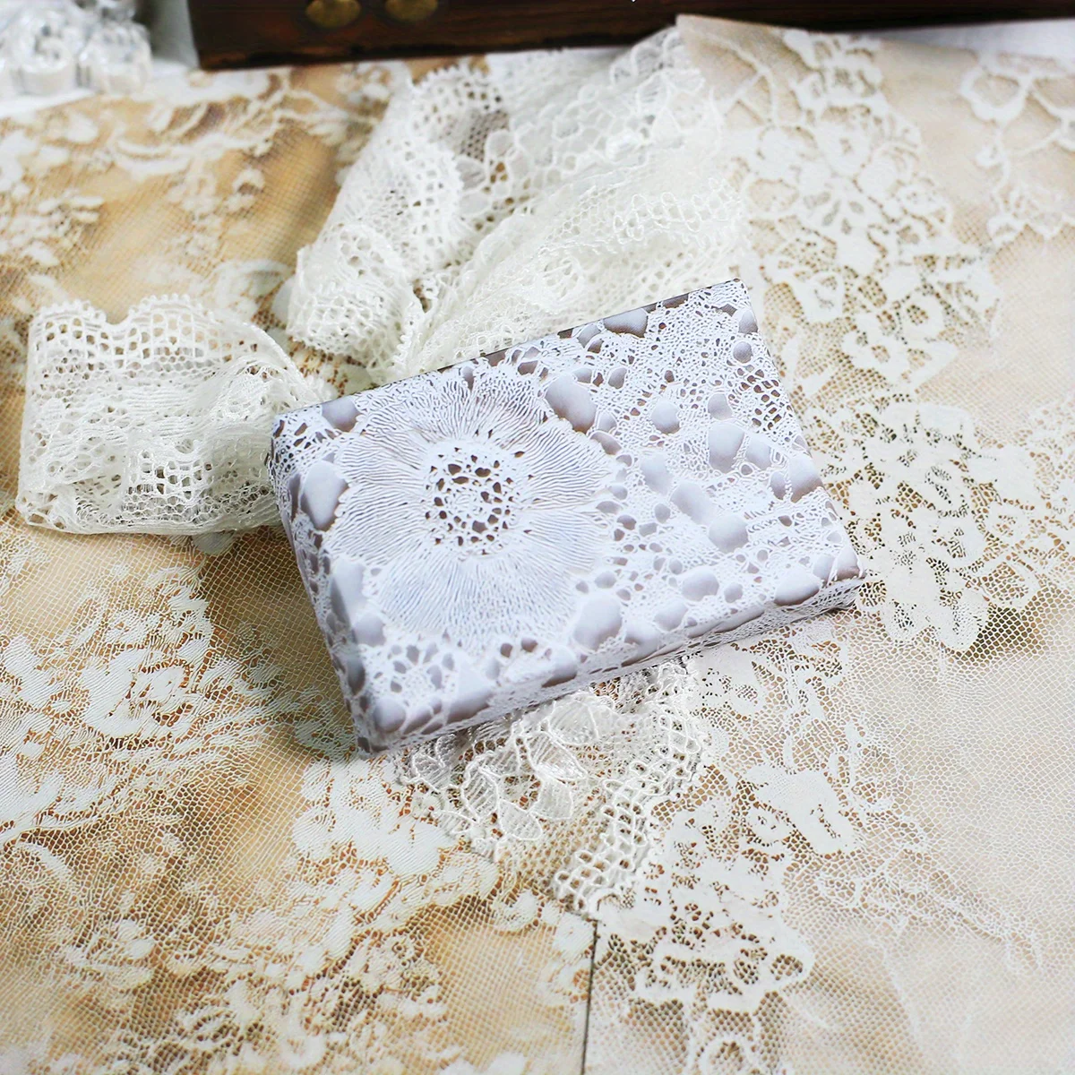 30Sheets Lace Scrapbook Paper  - Ink Blotter Paper ulasan dan harga