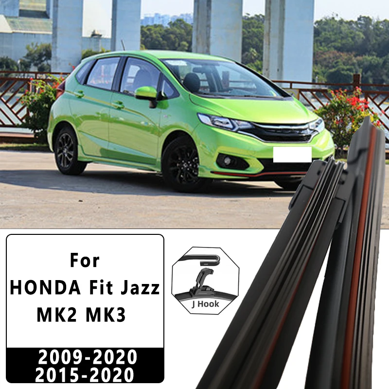 

Car Front Windscreen Wiper Blades Brushes Windshield Window Accessories 2PCS for HONDA Fit Jazz MK2 MK3 2009-2020 2015-2020