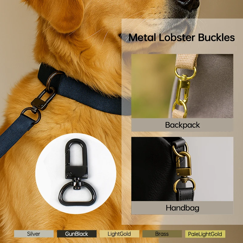 

13/16/19mm 5-30Pcs Metal Buckle for Bag Strap Small Carabiner D Tail Swivel Lobster Clasp Webbing Hooks DIY Hardware Accessories