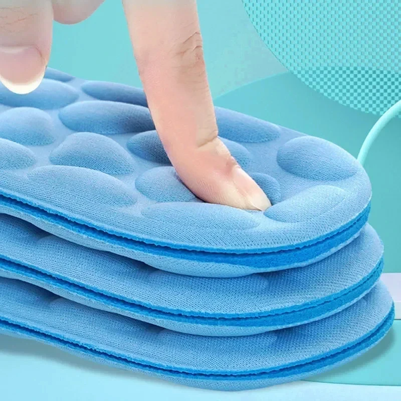 4D Sport Insoles for Shoes Women Men Deodorant Breathable Cushion Running Insoles for Feet Orthopedic Massage Running Care Pads image 2