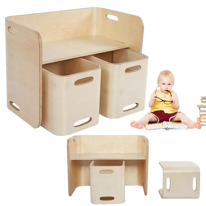 

Children's desk multi-functional children's table and chair set three-piece adaptive furniture set children's study table