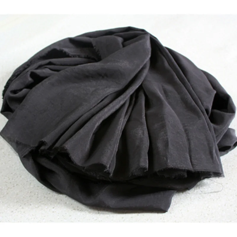 Soft Thin Transparent Silk Cotton Combed Fabric, Solid Color for Robe, Yoga Clothes, Garment Shirt Lining, T1911