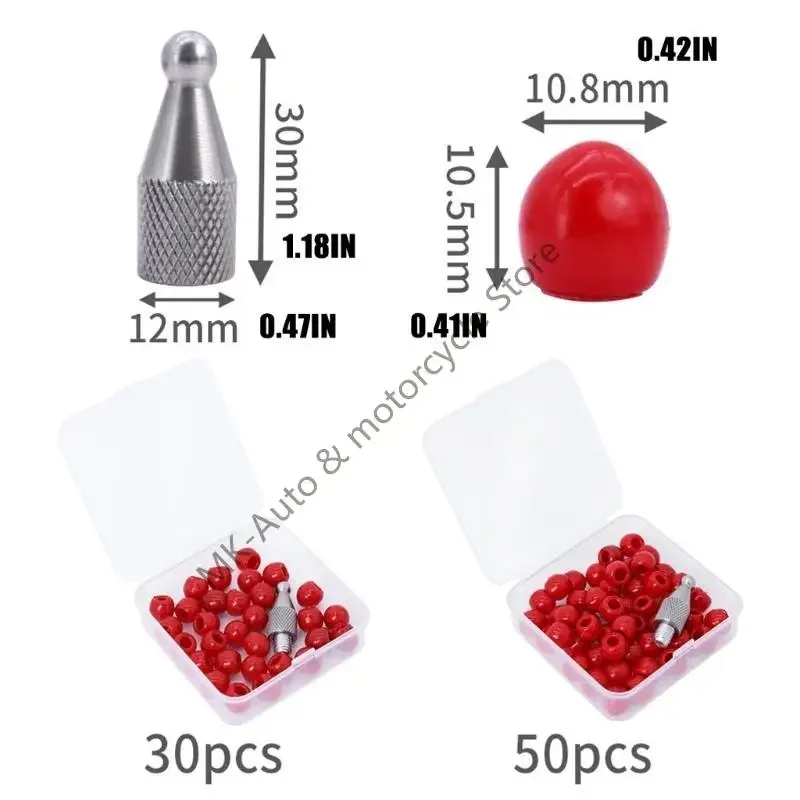 F62F 30pcs/50pcs Dent Repare Hammer Manual Herramienta hacia abajo con cabeza superior Accesorios herramienta