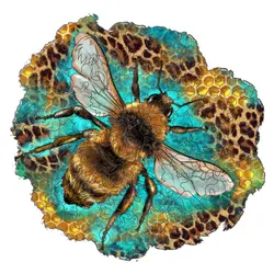 Bee Image Houten puzzel Gepersonaliseerde 3D-puzzel Volwassen kindercadeau Onderwijs Kinderspeelgoed Spel met hoge moeilijkheidsgraad