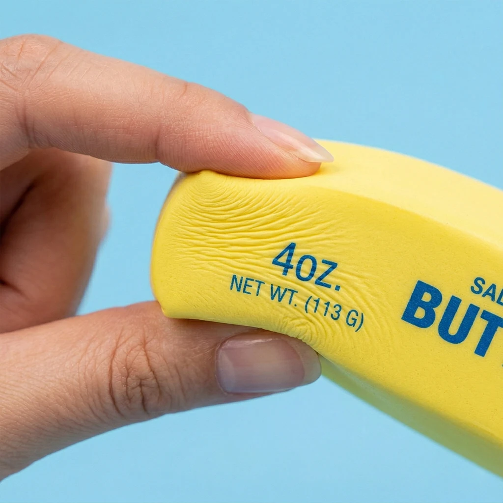 Barra de Mantequilla Suave y Fácil de Abrir, Apta para Niños y Adultos, Ideal para Fiestas, Juegos, Festivales y Regalos de Navidad