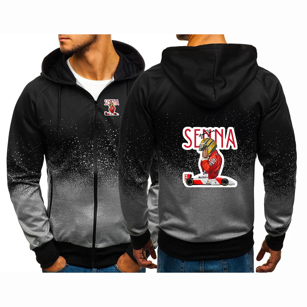 アイルトン・セナ-グラフィック-2026-春秋メンズ新グラデーションカラージャケット原宿パーカージッパーコットンコートトップス