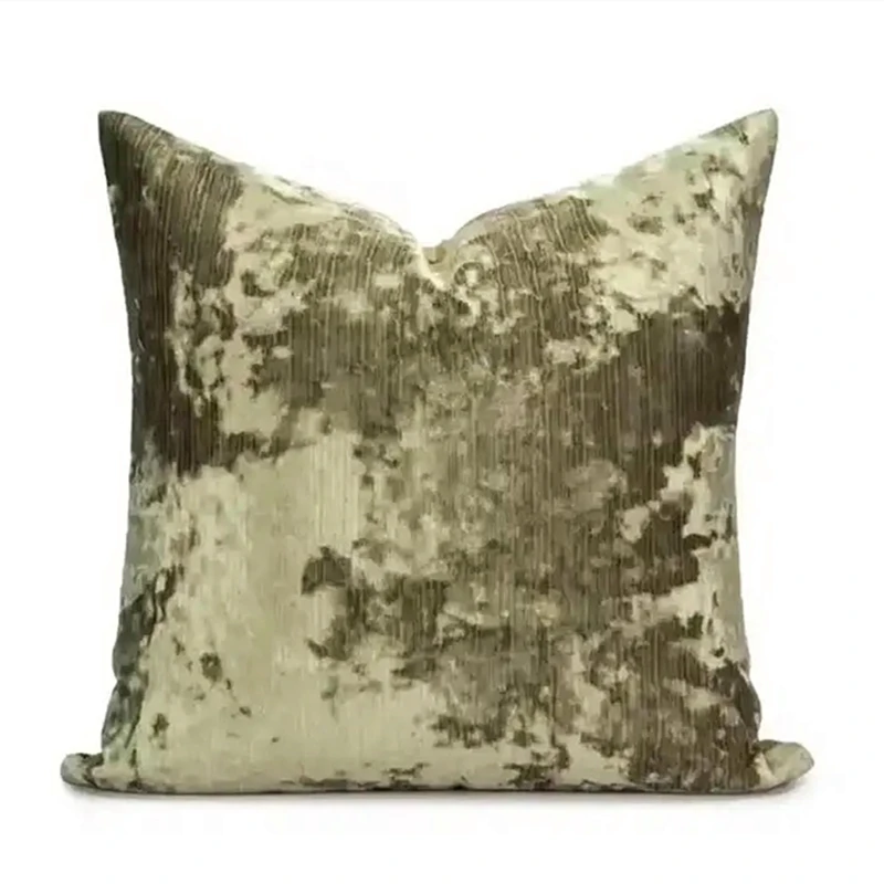 Contemorary Home Decorative Pillow Case Print Woven Velvet Lilac Flower Designer Cushion Cover 45x45cm 1 Piece Pack