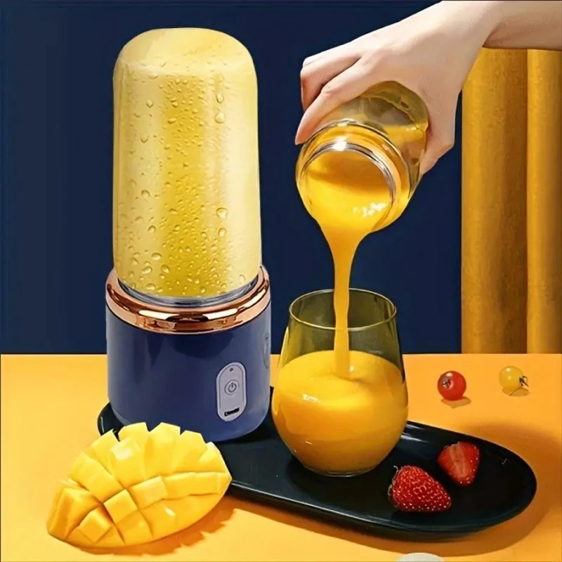 Mini Licuadora Portátil, Licuadora Recargable Multifuncional, Vaso para Jugos para Estudiantes y Uso Doméstico