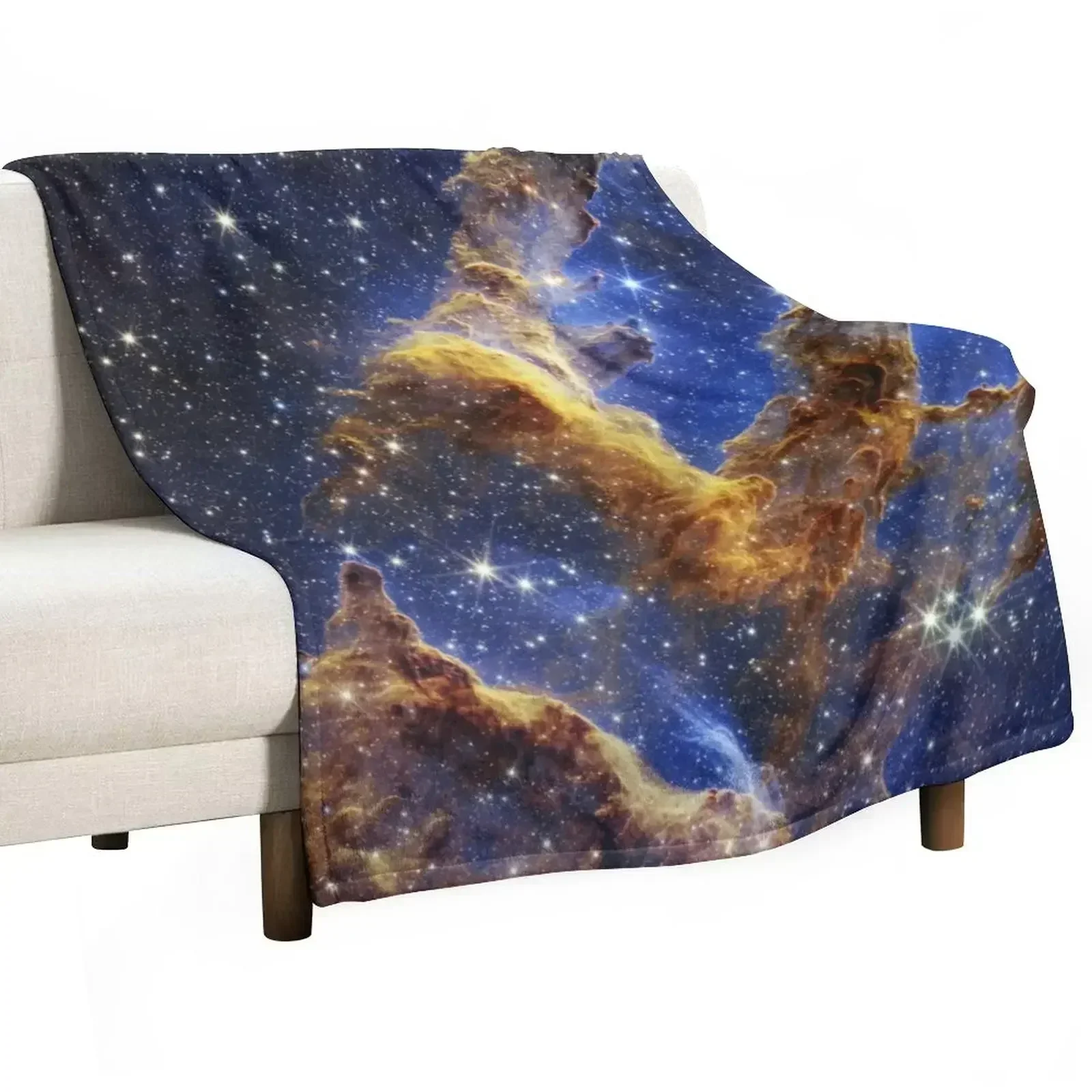 

JWST Pillars of Creation, 2022(James Webb/JWST) — space poster, science poster, space photo, space art, jwst pictu Throw Blanket