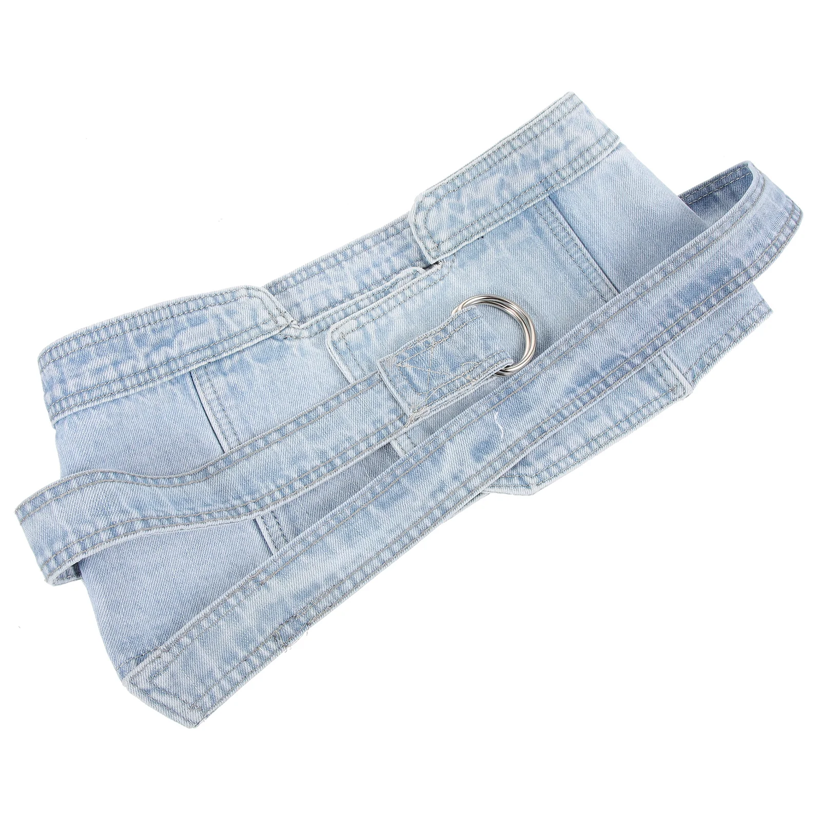 

Women's Denim Waist Belt Wide Corset Adjustable Durable High Waistband for Dress Skirts Casual Wear Denim Corset Cinch Belt