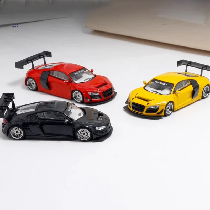 

Литой под давлением оригинальный масштаб 1:64 R8 LMS UL TRA GT3 гоночная имитация сплава модель автомобиля статический дисплей коллекционный подарок сувенир
