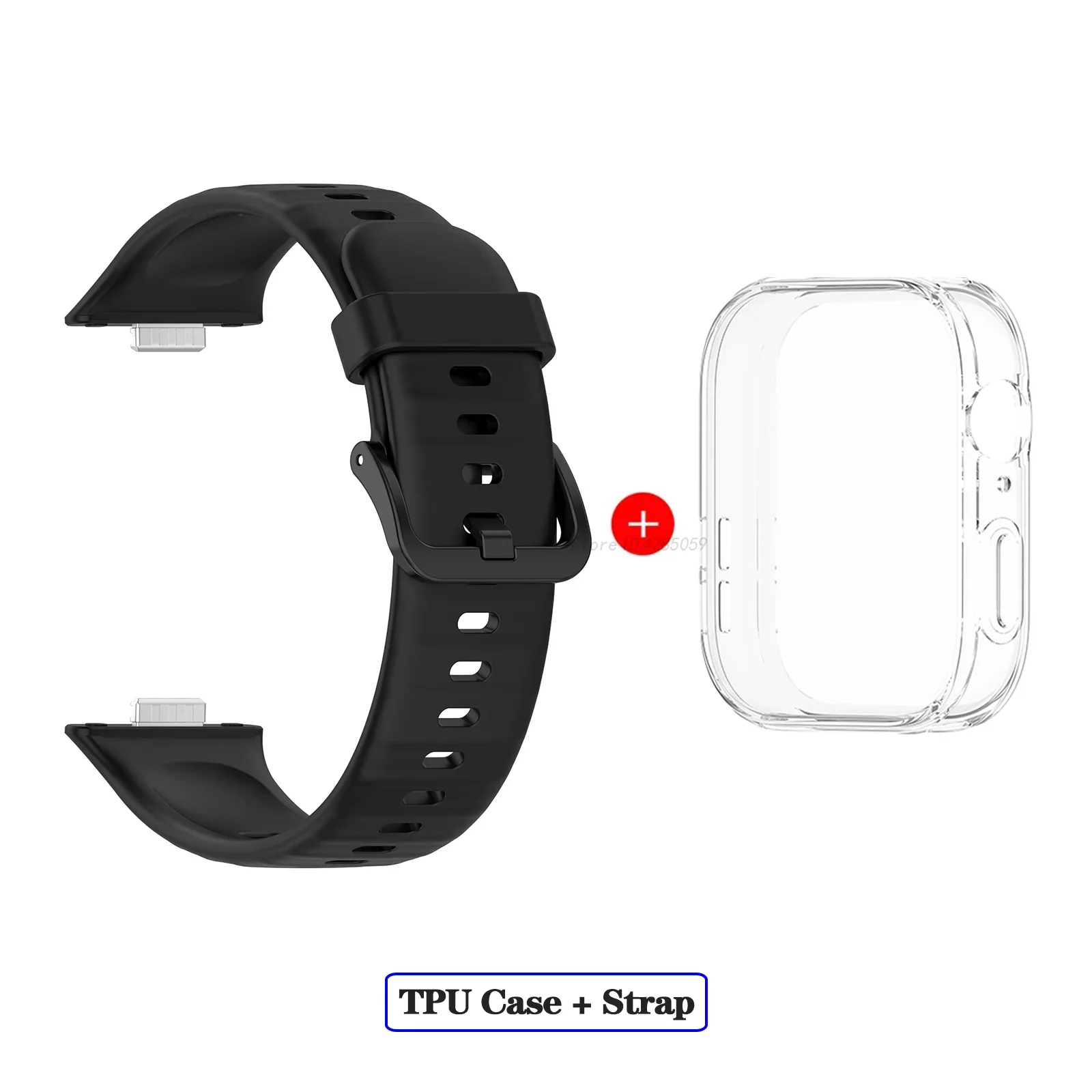 สายซิลิโคนเคส TPU สำหรับ Huawei Watch Fit 3สายรัดข้อมือทดแทนสำหรับ Huawei Fit 3อุปกรณ์ป้องกันหน้าจอ