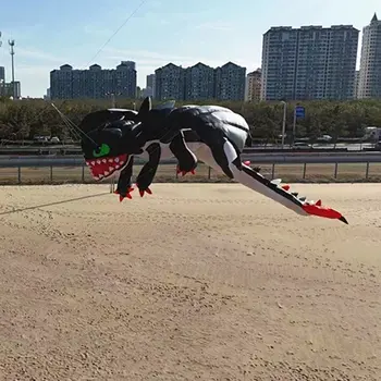 9公里13米龍形風箏線洗衣吊墜軟充氣表演風箏,適用於風箏節,防撕裂尼龍材質,帶收納袋(接受批發) 10 最佳銷售 龍風箏 - №5