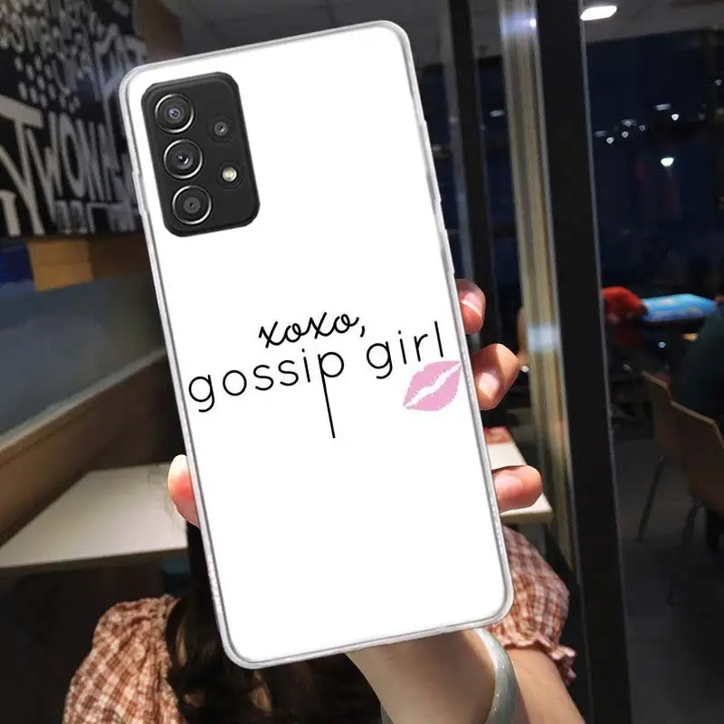 Gossip Girl Phone Case For Galaxy Samsung S22 Plus S21 S24 Ultra Clear S20 S23 FE S10 S10E S9 S8 Cover Pattern Capa Soft TPU Coq