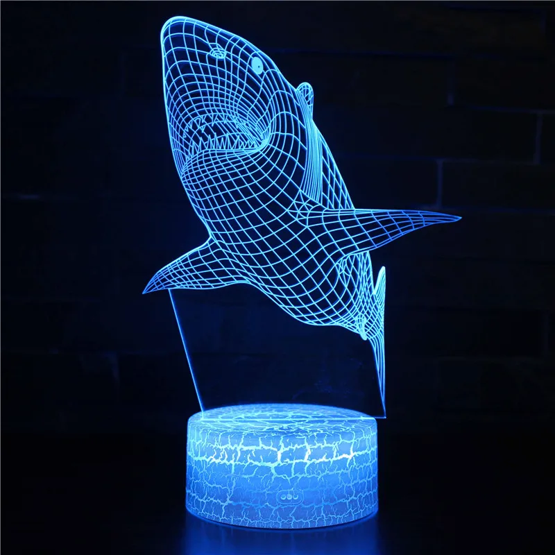 3d Table Lamps For Bedroom 7 Color Change Novelty Table Lamp Christmas Gift Toy Desktop Decoration Creative Night Light