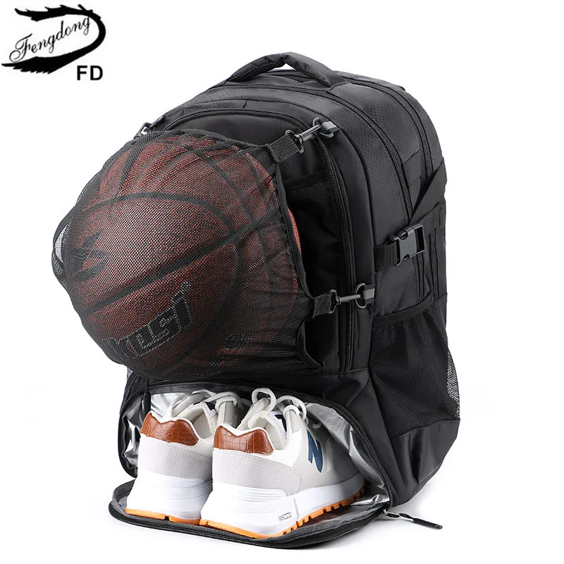 sports backpack school bags for teenage boys soccer basketball backpack middle high school backpack shoe backpack for soccer man