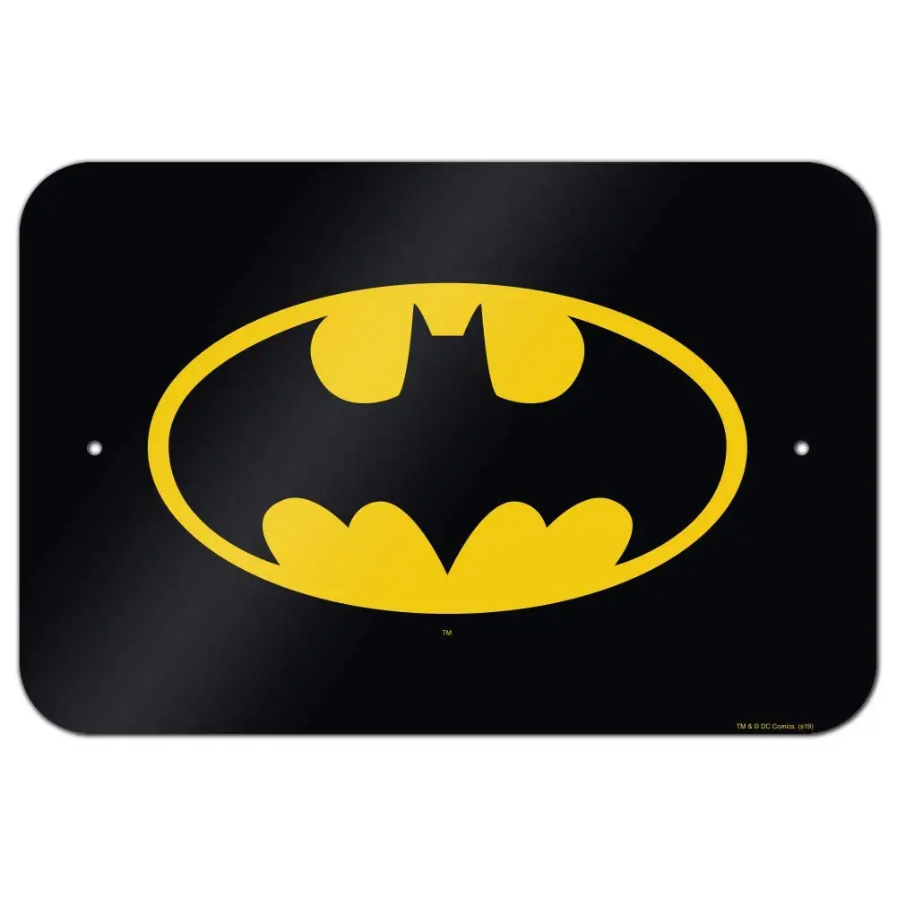 Classic Bat Shield Logo Home Business Office Sign